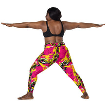 Fashionable Functionality: Women's Golden Chains 001 Mile After Mile Running Leggings with Pockets Exclusive Leggings Running Tights Womens