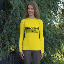 Fierce Femme Fatale: Women's Long Sleeve Kill Bill Bruce Lee BJJ Rash Guard - Jiu-Jitsu 028 Bruce Lee Exclusive Jiu-Jitsu Long Sleeve Rash Guard Womens