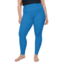 Flawless Fitness: Women's Plus Size Workout Leggings - Azul Exclusive Leggings Plus Size Solid Color Tights Womens