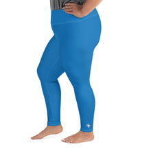 Flawless Fitness: Women's Plus Size Workout Leggings - Azul Exclusive Leggings Plus Size Solid Color Tights Womens