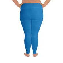 Flawless Fitness: Women's Plus Size Workout Leggings - Azul Exclusive Leggings Plus Size Solid Color Tights Womens