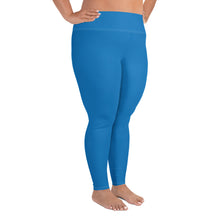 Flawless Fitness: Women's Plus Size Workout Leggings - Azul Exclusive Leggings Plus Size Solid Color Tights Womens