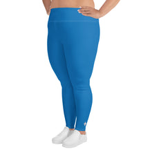 Flawless Fitness: Women's Plus Size Workout Leggings - Azul Exclusive Leggings Plus Size Solid Color Tights Womens