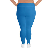Flawless Fitness: Women's Plus Size Workout Leggings - Azul Exclusive Leggings Plus Size Solid Color Tights Womens