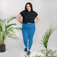 Flawless Fitness: Women's Plus Size Workout Leggings - Azul Exclusive Leggings Plus Size Solid Color Tights Womens