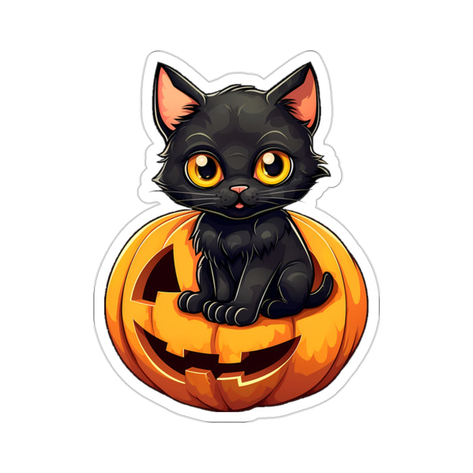 Get Creepy with Black Cat and Pumpkin Stickers for Halloween Black Cat Cat Cat Pumpkin Cats Fall Bestsellers Halloween Halloween Sticker Halloween Stickers Home & Living Kiss cut Magnets & Stickers Stickers
