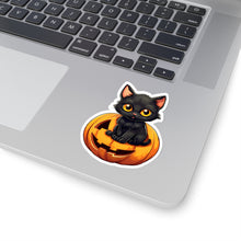Get Creepy with Black Cat and Pumpkin Stickers for Halloween Black Cat Cat Cat Pumpkin Cats Fall Bestsellers Halloween Halloween Sticker Halloween Stickers Home & Living Kiss cut Magnets & Stickers Stickers
