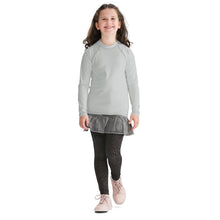 Girls Active Rash Guard – Solid Long Sleeve Youth Top for Martial Arts – Smoke