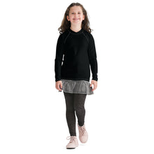 Girls Long Sleeve Rash Guard – Youth Fitness Top in Essential Colors – Noir