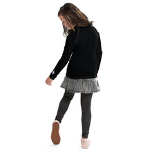 Girls Long Sleeve Rash Guard – Youth Fitness Top in Essential Colors – Noir