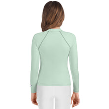 Girls Long Sleeve Rash Guard – Youth Sportswear in Classic Solids – Surf Crest Alt