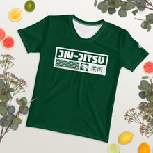 High-Performance Women's Jiu-Jitsu Rash Guard - Short Sleeve Comfort - Sherwood Forest