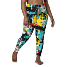 Island Strides: Women's Mile After Mile Tropical Thunder Running Leggings Exclusive Leggings Pockets Running Tights Womens