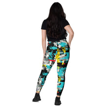 Island Strides: Women's Mile After Mile Tropical Thunder Running Leggings Exclusive Leggings Pockets Running Tights Womens