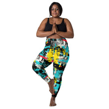 Island Strides: Women's Mile After Mile Tropical Thunder Running Leggings Exclusive Leggings Pockets Running Tights Womens