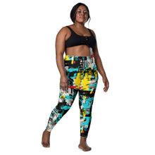 Island Strides: Women's Mile After Mile Tropical Thunder Running Leggings Exclusive Leggings Pockets Running Tights Womens