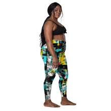Island Strides: Women's Mile After Mile Tropical Thunder Running Leggings Exclusive Leggings Pockets Running Tights Womens