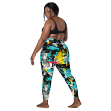 Island Strides: Women's Mile After Mile Tropical Thunder Running Leggings Exclusive Leggings Pockets Running Tights Womens