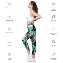 Island Strides: Women's Mile After Mile Tropical Thunder Running Leggings Exclusive Leggings Pockets Running Tights Womens