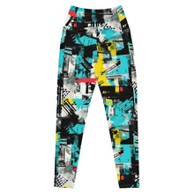 Island Strides: Women's Mile After Mile Tropical Thunder Running Leggings Exclusive Leggings Pockets Running Tights Womens