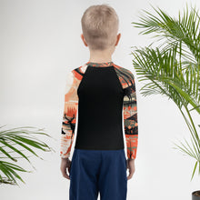 Kid's Boys Deer Forest BJJ Rash Guard: Unleash the Spirit of the Wild Boys Deer Forest Exclusive Kids Long Sleeve Rash Guard