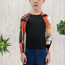 Kid's Boys Deer Forest BJJ Rash Guard: Unleash the Spirit of the Wild Boys Deer Forest Exclusive Kids Long Sleeve Rash Guard