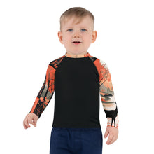Kid's Boys Deer Forest BJJ Rash Guard: Unleash the Spirit of the Wild Boys Deer Forest Exclusive Kids Long Sleeve Rash Guard