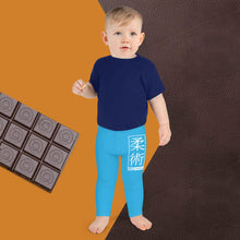 Kid's Boys Jiu-Jitsu Athletic Leggings 005 - Cyan Boys Exclusive Jiu-Jitsu Kids Leggings