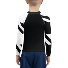 Kid's Boys Long Sleeve BJJ Rash Guard - Houndstooth 001 Noir Boys Exclusive Houndstooth Kids Long Sleeve Rash Guards
