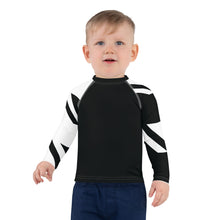 Kid's Boys Long Sleeve BJJ Rash Guard - Houndstooth 001 Noir Boys Exclusive Houndstooth Kids Long Sleeve Rash Guards