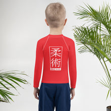 Kid's Boys Long Sleeve BJJ Rash Guard Jiu-Jitsu 001 - Scarlet Boys Exclusive Jiu-Jitsu Kids Long Sleeve Rash Guard