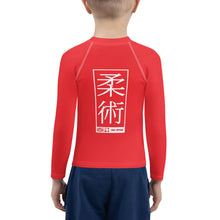 Kid's Boys Long Sleeve BJJ Rash Guard Jiu-Jitsu 001 - Scarlet Boys Exclusive Jiu-Jitsu Kids Long Sleeve Rash Guard