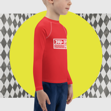 Kid's Boys Long Sleeve BJJ Rash Guard Jiu-Jitsu 001 - Scarlet Boys Exclusive Jiu-Jitsu Kids Long Sleeve Rash Guard