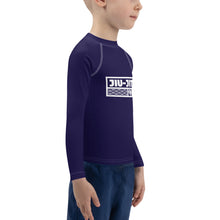 Kid's Boys Long Sleeve BJJ Rash Guard Jiu-Jitsu 002 - Midnight Blue Boys Exclusive Jiu-Jitsu Kids Long Sleeve Rash Guard