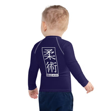 Kid's Boys Long Sleeve BJJ Rash Guard Jiu-Jitsu 002 - Midnight Blue Boys Exclusive Jiu-Jitsu Kids Long Sleeve Rash Guard