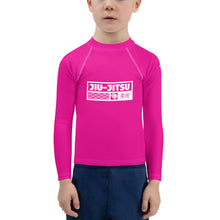 Kid's Boys Long Sleeve BJJ Rash Guard Jiu-Jitsu 003 - Hollywood Cerise Boys Exclusive Jiu-Jitsu Kids Long Sleeve Rash Guard