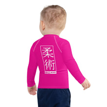 Kid's Boys Long Sleeve BJJ Rash Guard Jiu-Jitsu 003 - Hollywood Cerise Boys Exclusive Jiu-Jitsu Kids Long Sleeve Rash Guard
