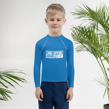 Kid's Boys Long Sleeve BJJ Rash Guard Jiu-Jitsu 004 - Azul Boys Exclusive Jiu-Jitsu Kids Long Sleeve Rash Guard