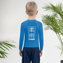 Kid's Boys Long Sleeve BJJ Rash Guard Jiu-Jitsu 004 - Azul Boys Exclusive Jiu-Jitsu Kids Long Sleeve Rash Guard