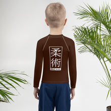 Kid's Boys Long Sleeve BJJ Rash Guard Jiu-Jitsu 006 - Chocolate Boys Exclusive Jiu-Jitsu Kids Long Sleeve Rash Guard