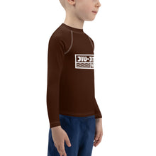 Kid's Boys Long Sleeve BJJ Rash Guard Jiu-Jitsu 006 - Chocolate Boys Exclusive Jiu-Jitsu Kids Long Sleeve Rash Guard