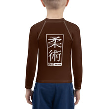 Kid's Boys Long Sleeve BJJ Rash Guard Jiu-Jitsu 006 - Chocolate Boys Exclusive Jiu-Jitsu Kids Long Sleeve Rash Guard