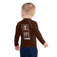 Kid's Boys Long Sleeve BJJ Rash Guard Jiu-Jitsu 006 - Chocolate Boys Exclusive Jiu-Jitsu Kids Long Sleeve Rash Guard