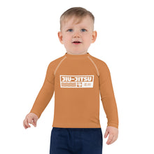 Kid's Boys Long Sleeve BJJ Rash Guard Jiu-Jitsu 007 - Raw Sienna Boys Exclusive Jiu-Jitsu Kids Long Sleeve Rash Guard