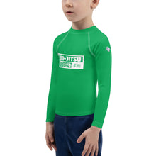 Kid's Boys Long Sleeve BJJ Rash Guard Jiu-Jitsu 009 - Jade Boys Exclusive Jiu-Jitsu Kids Long Sleeve Rash Guard