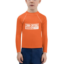 Kid's Boys Long Sleeve BJJ Rash Guard Jiu-Jitsu 012 - Flamingo Boys Exclusive Jiu-Jitsu Kids Long Sleeve Rash Guard