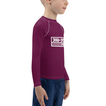 Kid's Boys Long Sleeve BJJ Rash Guard Jiu-Jitsu 013 - Tyrian Purple Boys Exclusive Jiu-Jitsu Kids Long Sleeve Rash Guard