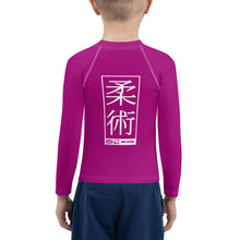 Kid's Boys Long Sleeve BJJ Rash Guard Jiu-Jitsu 014 - Vivid Purple Boys Exclusive Jiu-Jitsu Kids Long Sleeve Rash Guard