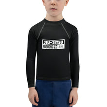 Kid's Boys Long Sleeve BJJ Rash Guard Jiu-Jitsu 015 - Noir Boys Exclusive Jiu-Jitsu Kids Long Sleeve Rash Guard