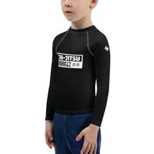 Kid's Boys Long Sleeve BJJ Rash Guard Jiu-Jitsu 015 - Noir Boys Exclusive Jiu-Jitsu Kids Long Sleeve Rash Guard